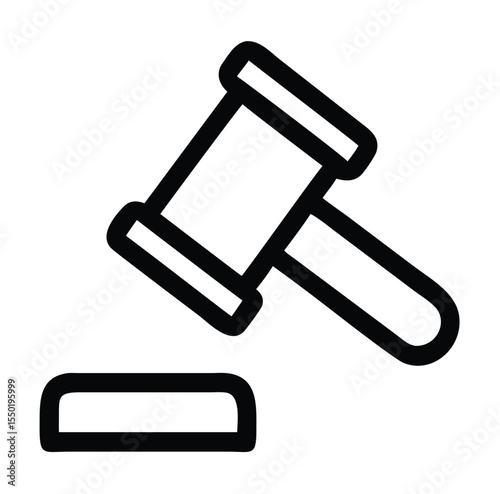 Gavel Icon – gavel, judge, law, justice, court, legal, auction, hammer, judgment Symbol