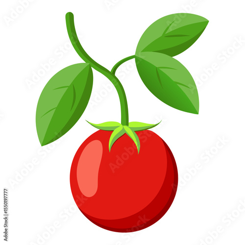 Tree Tomato Flat Icon Design