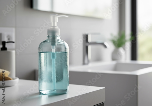 Bathroom Hygiene Cleanliness and Refreshing Hand Soap Dispenser