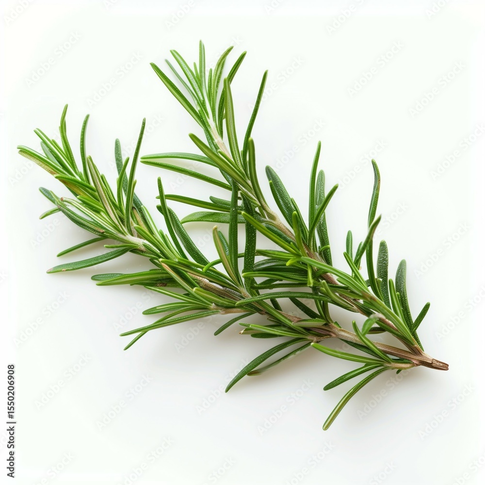 Fototapeta premium Fresh rosemary herb isolated on white