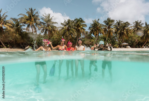 Family Having a Wonderful Vacation at the Islands