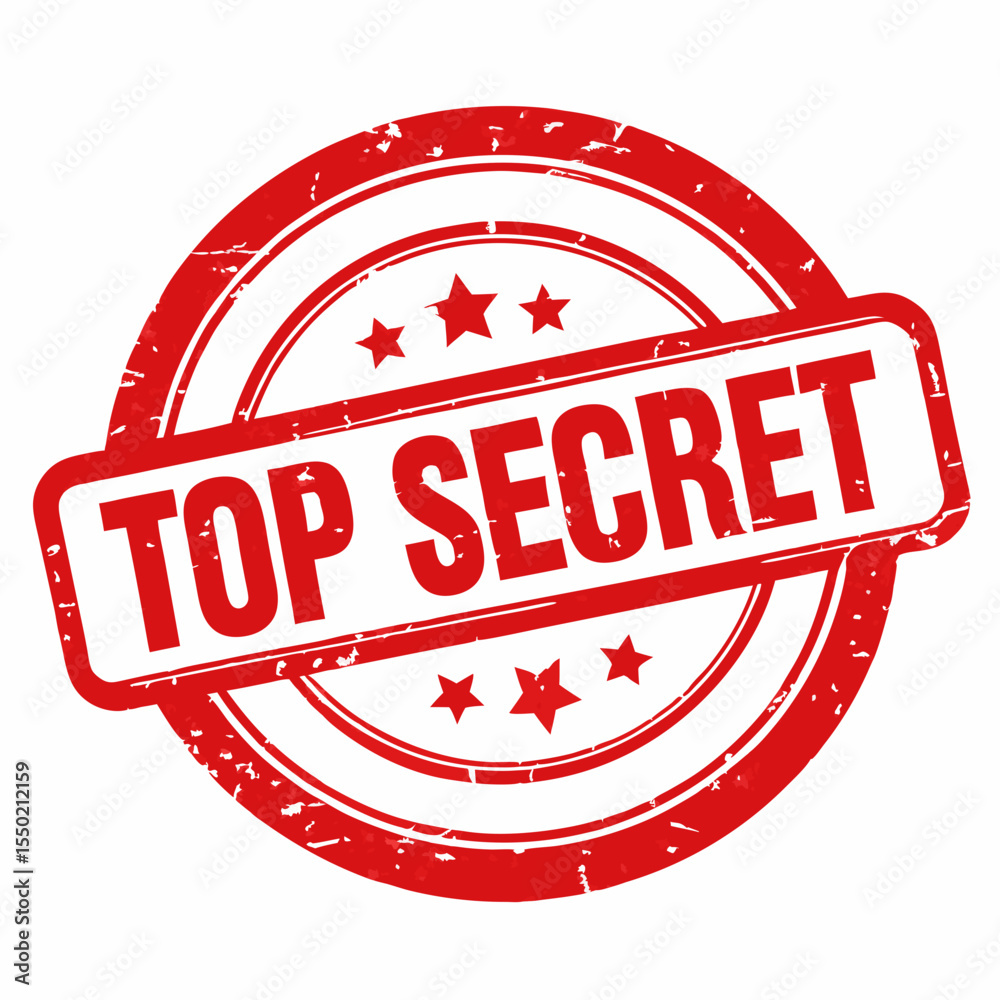 Photography top secret poster vector