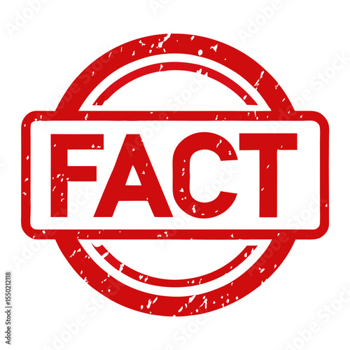 fact stamp vector