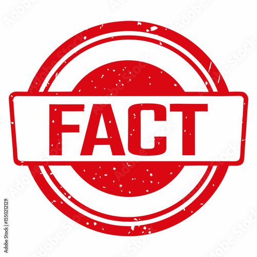 fact stamp vector