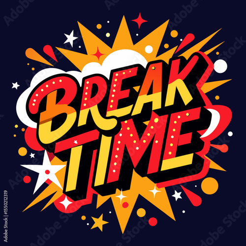 break time vector