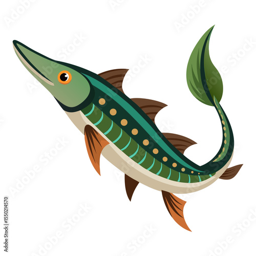Paddlefish Silhouette Vector