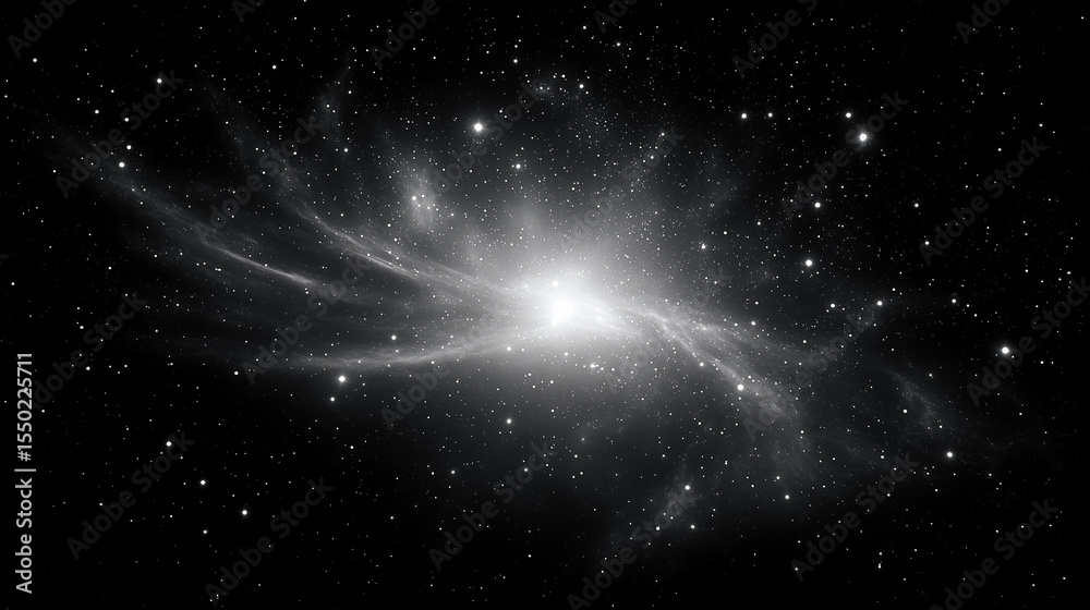 Fototapeta premium Glowing circular energy rings isolated on black background