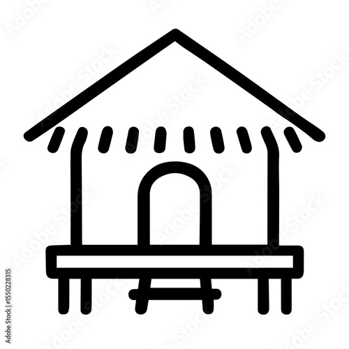 bungalow icon vector on white background
Vector icon on white background travel