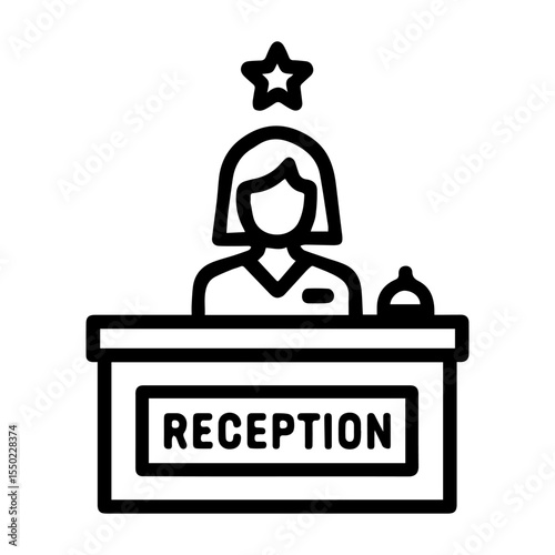 reception icon vector on white background
Vector icon on white background travel
