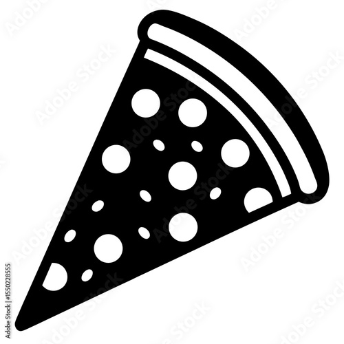 Delicious Slice of Pizza: A single, inviting slice of pizza. The iconic Italian dish comes to life with an enticing illustration, ready to satisfy any craving