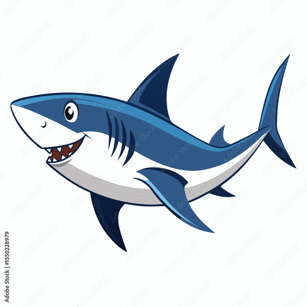 Obraz premium Shortfin Mako Silhouette