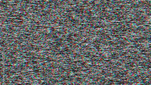 Schilderij op canvas vhs glitch noise background
