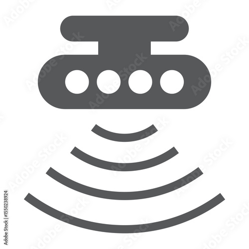 motion sensor icon. , Sensor wave Icon Set. Vector Icons for Motion Detectors and Alarms. sensor wave icon, motion sensor, move radio signal