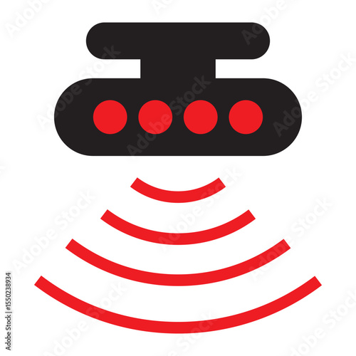 motion sensor icon. , Sensor wave Icon Set. Vector Icons for Motion Detectors and Alarms. sensor wave icon, motion sensor, move radio signal