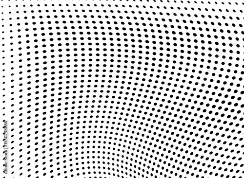 Abstract halftone wave dotted background