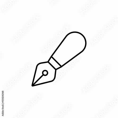 classic ink pen icon sign vector