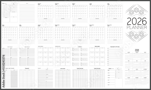 2026 calendar with planners