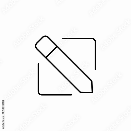 edit pencil box icon sign vector
