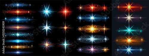 Colorful Light Effects Collection for Graphic Design and Illustrations
