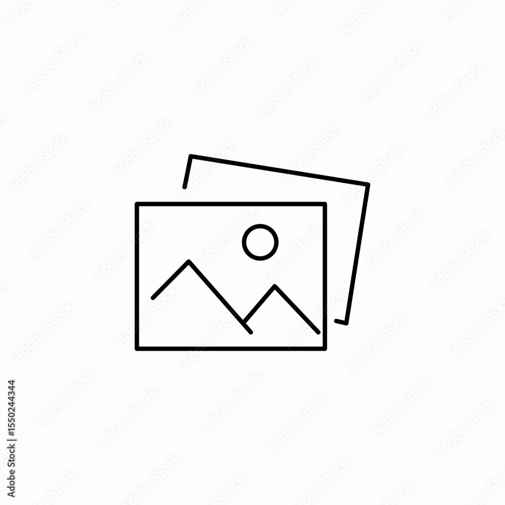 image stack pictures icon sign vector image stack pictures icon sign vector