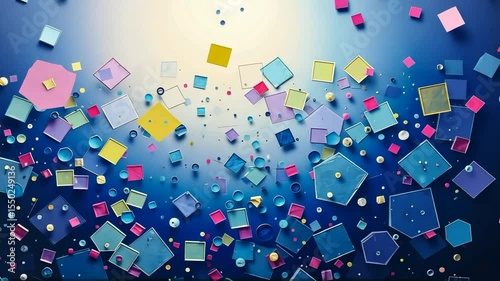 Abstract Colorful Shapes A Dynamic Composition of Geometric Forms - AIzaSyC0Jpr8l9JebRwDibYFEKWRD_4mfeqR3vU