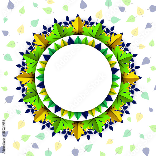 Ornamental Round Lace Mandala Design with Floral and Vintage Elements