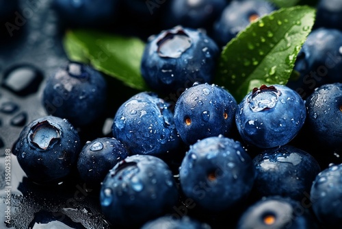 Wallpaper Mural Fresh Blueberry Macro Torontodigital.ca