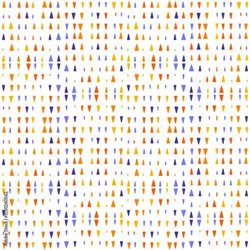 Endless vector seamless pattern consisting of various colorful graphic elements.