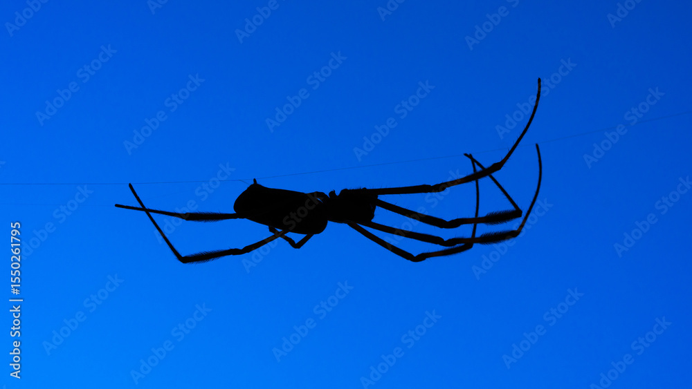Obraz premium Aranha Nephila silhueta