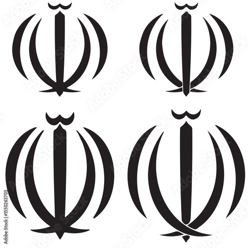 Iran flag set-16