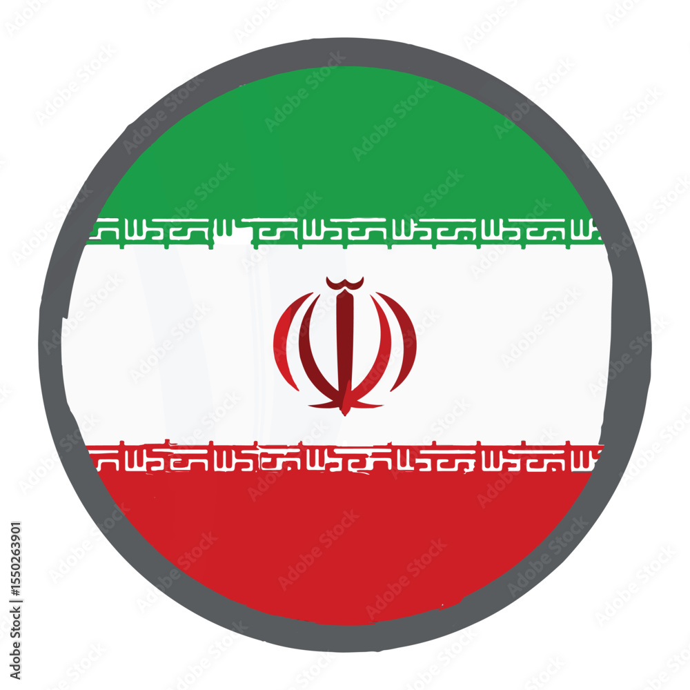 iran flag button