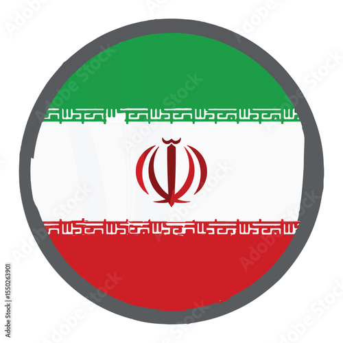 iran flag button