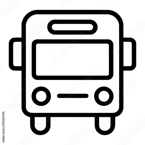 bus icon vector on white background
Vector icon on white background travel