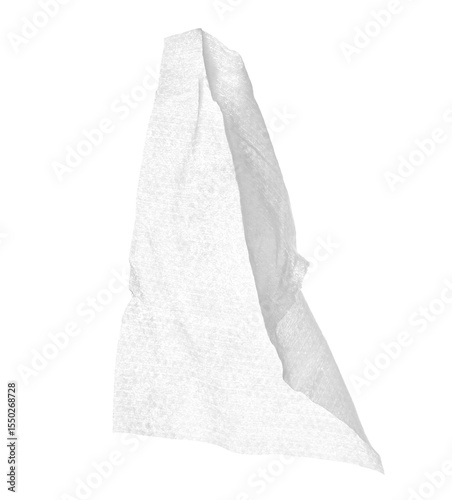 Wallpaper Mural Crumpled tissues flying, disposable wet wipes isolated on white, clipping	 Torontodigital.ca