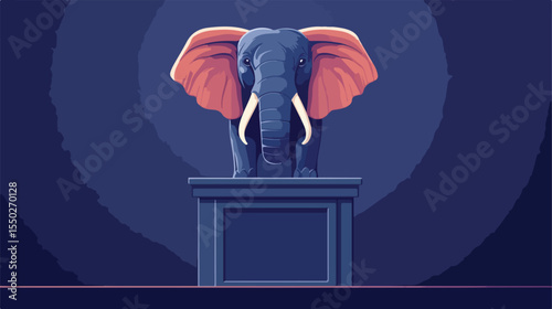 Political Party Animal Vector Illustration