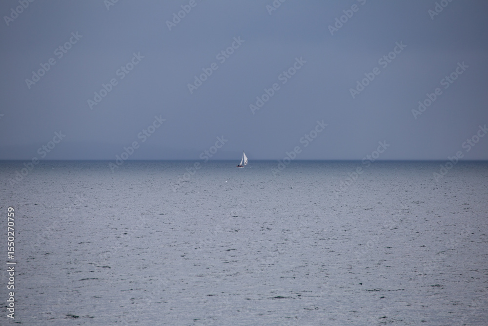 Naklejka premium Ostseestimmung bei schlechtem Wetter