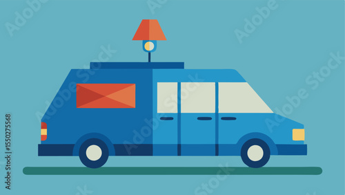 Disguised Vehicle An illustration of the surveillance van camouflaged a other parked vehicles to avoid detection while monitoring the suspect.