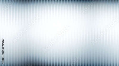 Vector Gray Blurred Glass Gradient background. Vertical Ribbed glass texture. Abstract bg.