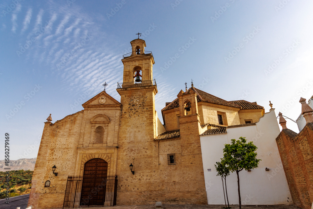 Fototapeta premium Exterior of Iglesia Santa Maria de Jesus church in Antequera, Andalusia, Spain, Europe