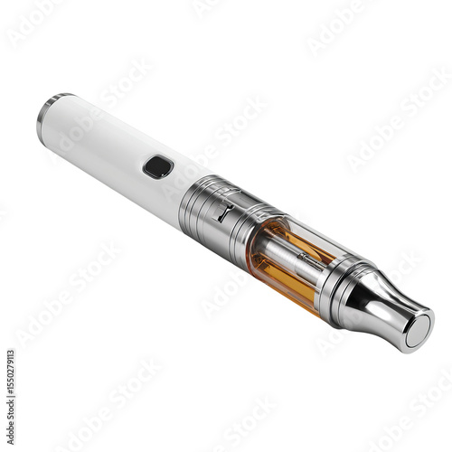 Electronic Cigarette: A close-up shot of an electronic cigarette, showcasing its sleek, modern design. Perfect for those in the vaping industry or related fields.