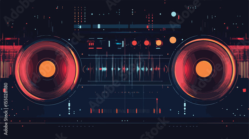 Dynamic Sound Wave Rhythm Illustration