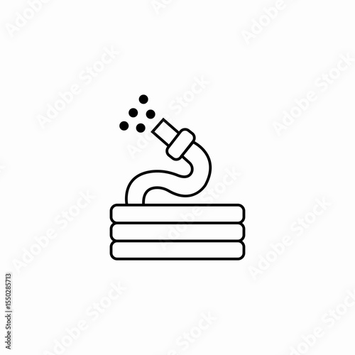 water hose spraying icon sign vector