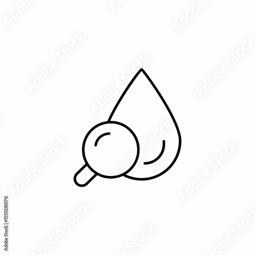 water quality check icon sign vector