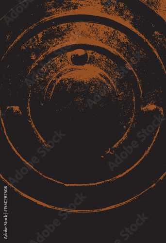 Iron Age shield abstract graphic