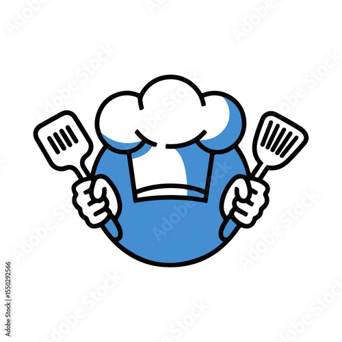 vector illustration of a cartoon chef