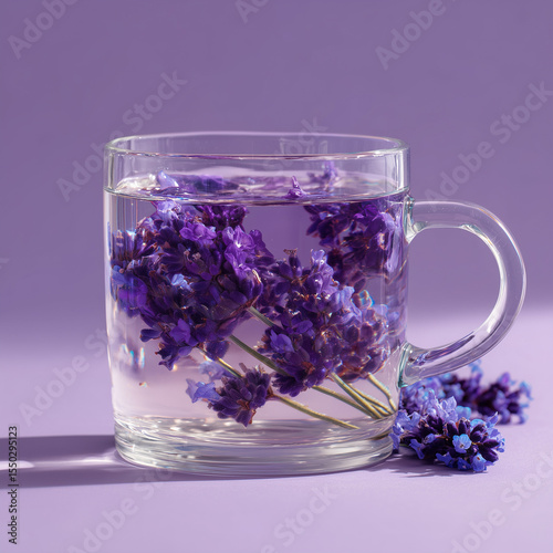 cup of tea with lavender