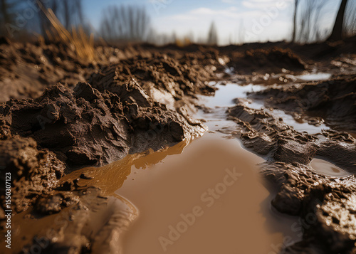 Generated image of mud background