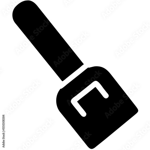 Nail brush icon for beauty and cosmetology