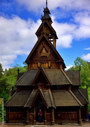 Stave Church , Norwegian Museum of Cultural History , Oslo Norway 
