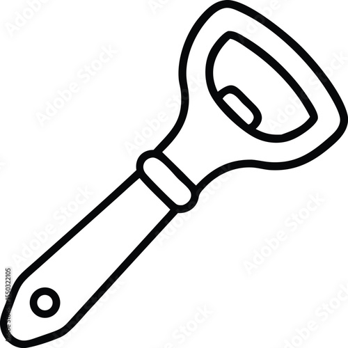 bottle opener line art